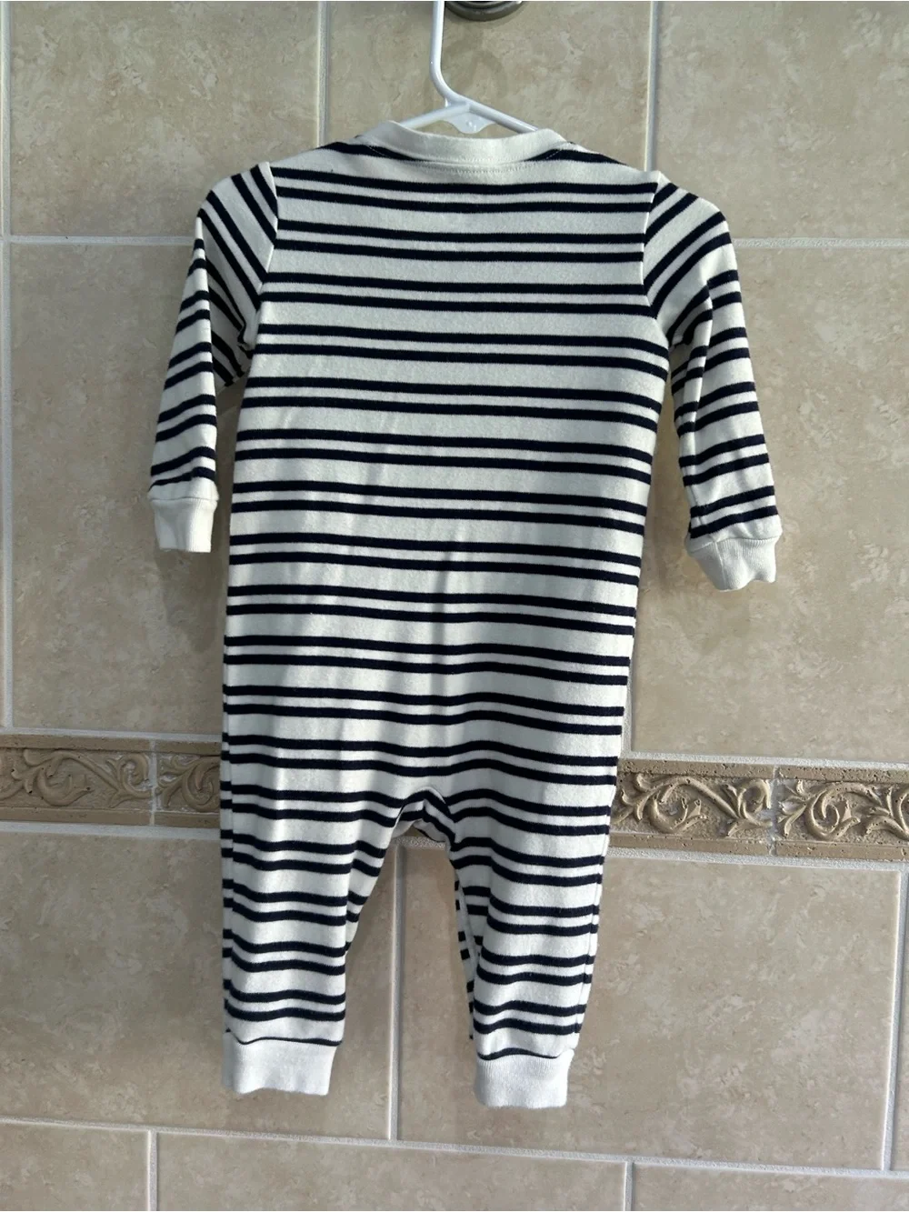 Ralph Lauren Navy Striped Romper